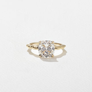 3.0ct Cushion Cut Diamond Unique Band Engagement Ring