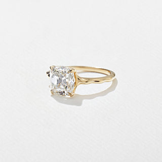 3.0ct Cushion Cut Diamond Unique Band Engagement Ring