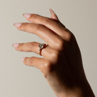 1.80ct Round Cut Diamond Unique Band Engagement Ring