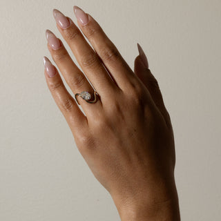 1.75ct Oval Cut Curved Unique Diamond Rings Engagement With Matching Band