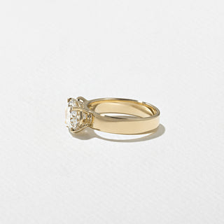 2.30ct Oval & Round Cut Diamond Unique Engagement Ring