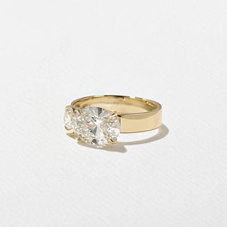 2.30ct Oval & Round Cut Diamond Unique Engagement Ring