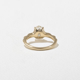 1.50ct Oval Cut Diamond Unique Band Engagement Ring