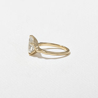 1.70ct Pear Cut Diamond Unique Band Engagement Ring
