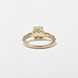 1.80ct Round Cut Diamond Unique Band Engagement Ring