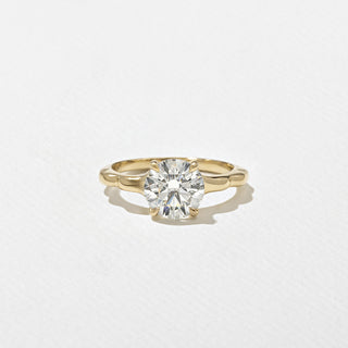 2.0ct Round Moissanite Solitaire Engagement Unique Diamond Rings Classy With Matching Curved Band