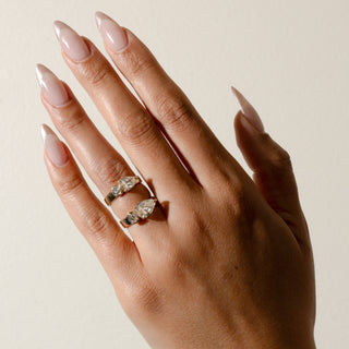 1.90ct Pear & Round Cut Diamond Unique Engagement Ring