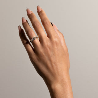 1.10ct Pear & Round Cut Diamond Unique Engagement Ring