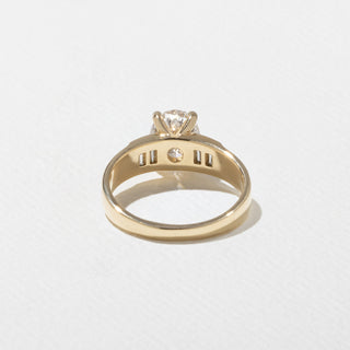 1.50ct Oval Cut Diamond Unique Five Stone Band Engagement Ring