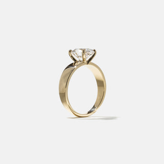 1.50ct Round Diamond Moissanite Unique Solitaire Engagement Ring With Matching Band
