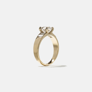 1.20ct Round Cut Diamond Unique Five Stone Band Engagement Ring