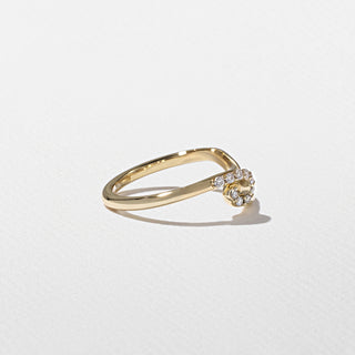 2.0ct Pear Moissanite Diamond By Pass Setting Engagement Ring With Matching Curved Band