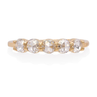 round cut moissanite graceful hand view