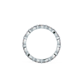 Marquis Cut Moissanite Full Eternity Wedding Band