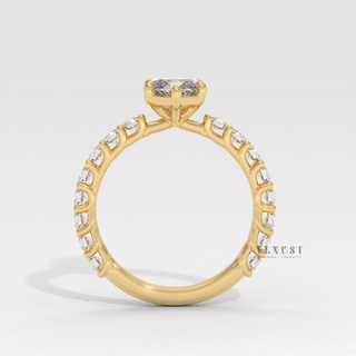 Marquise cut engagement ring moissanite sparkle