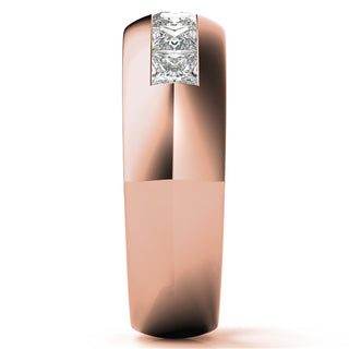 1.96ct Princess Cut Channel Moissanite Men's Wedding Band
