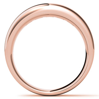 Princess Cut Channel Moissanite Men's Diamond Wedding Band