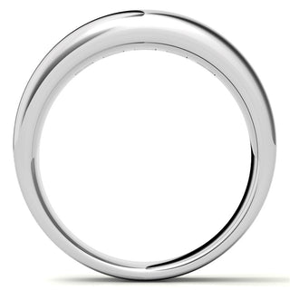 Princess Cut Channel Moissanite Men's Diamond Wedding Band