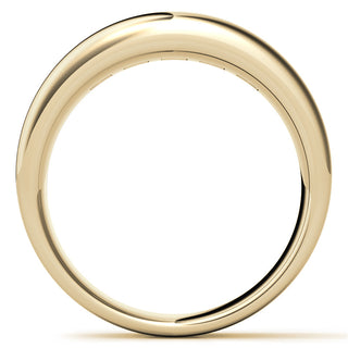 Princess Cut Channel Moissanite Men's Diamond Wedding Band