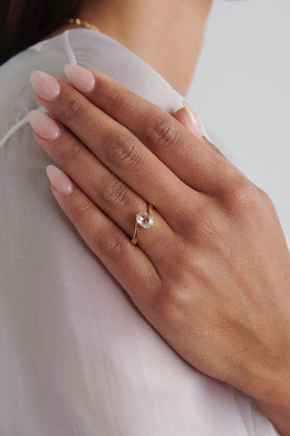 oval moissanite rings bypass hand view