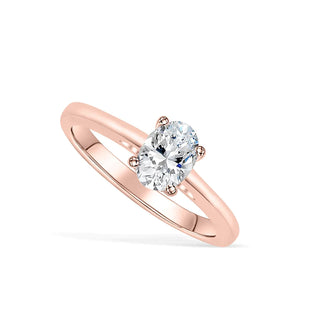 Gorgeous 1.33ct oval solitaire moissanite ring sparkle close up
