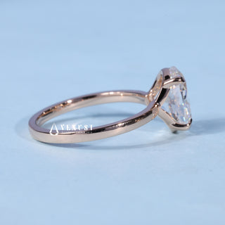 1.50CT Oval Cut Moissanite Diamond Solitaire Engagement Ring