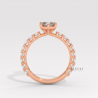 Marquise bridal moissanite ring for women