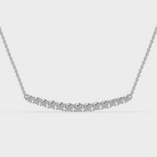 0.82ct Round Cut Diamond Moissanite Necklace