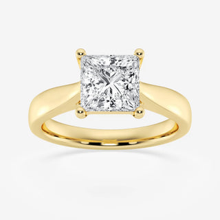 Princess Cut Solitaire  Moissanite Diamond Engagement For Women