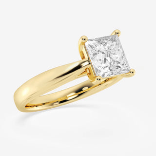 Princess Cut Solitaire  Moissanite Diamond Engagement For Women