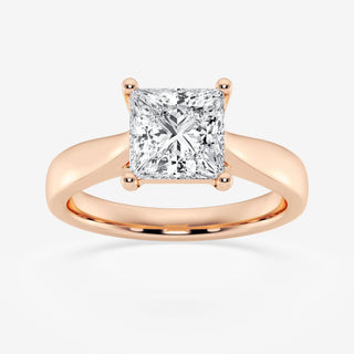 Princess Cut Solitaire  Moissanite Diamond Engagement For Women