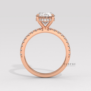 Oval cut engagement ring solitaire inspired detail