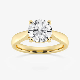 1.0CT Round Cut Moissanite Solitaire Diamond Engagement Ring