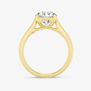 1.0CT Round Cut Moissanite Solitaire Diamond Engagement Ring
