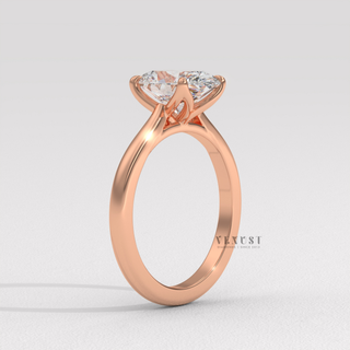 Oval cut moissanite ring on hand  Oval Classic Solitaire detail view 8