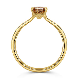 oval moissanite rings sleek hand view