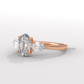 Oval cut engagement ring solitaire inspired design