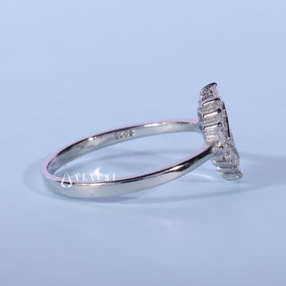 Side profile of 0.60CT Round Cut Bezel Set Moissanite Engagement Ring
