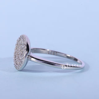 0.50CT Round Cut Moissanite Engagement Ring Solitaire opposite side view