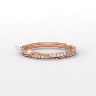 round diamond vintage band
vintage style wedding band
antique wedding band
vintage band ring