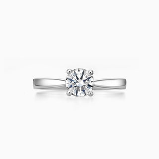 1.0 CT Round Cut Moissanite Diamond Solitaire Setting Engagement Ring