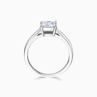 1.0 CT Princess Cut Solitaire Moissanite Engagement Ring on hand