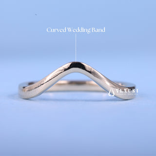 1.0CT-2.0CT Asscher Moissanite Diamond Tension Style Engagement Ring With Wedding Band